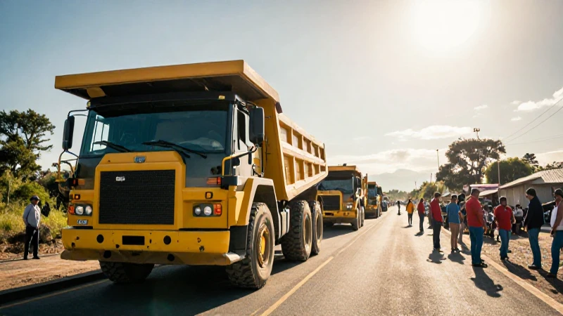 Construcción vial con participación comunitaria y minería
