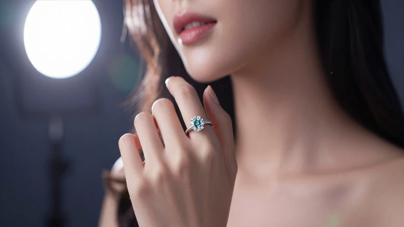 Dónde se lleva el anillo de compromiso en los dedos 4 Anillo de compromiso en primer plano brillante