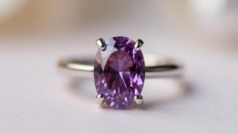 Anillo de compromiso brillante y elegante