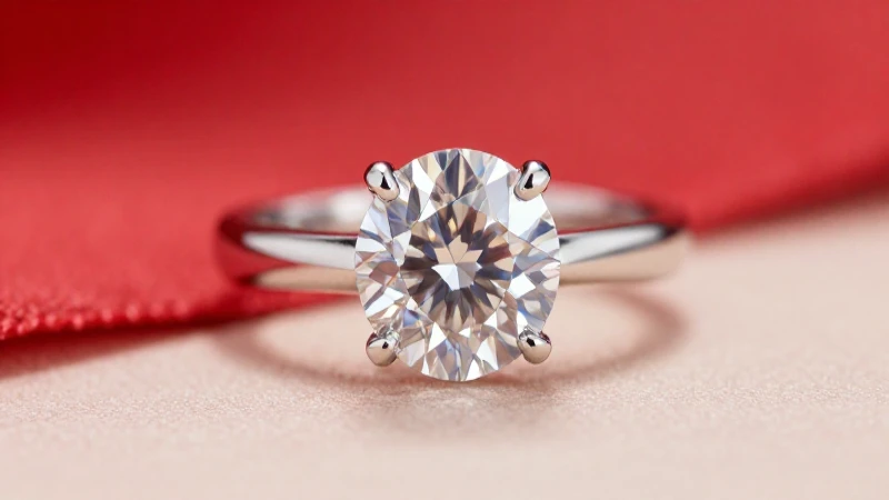 Anillo de diamantes, lujo y brillo elegante