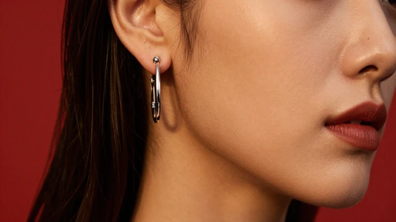 Pendientes aros plateados, elegancia y lujo