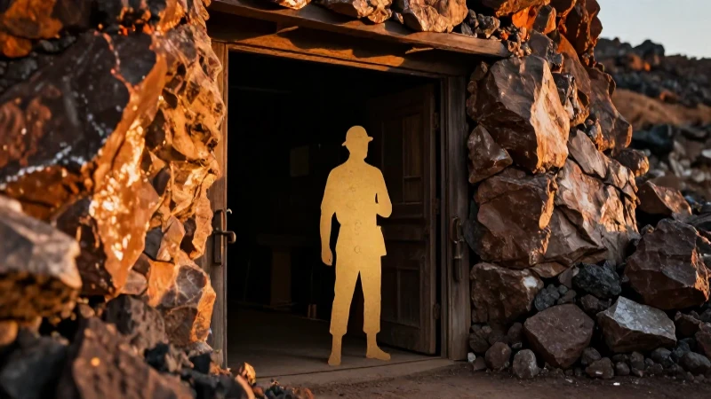 Cuál es la historia del primer sindicato minero en Hidalgo 2 Silueta minera en roca con iluminación dramática