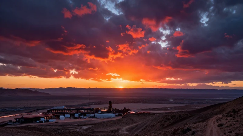 Impresionante puesta de sol en el desierto