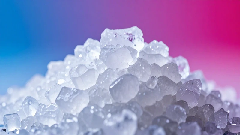 Cristales de hipofosfito en imagen profesional