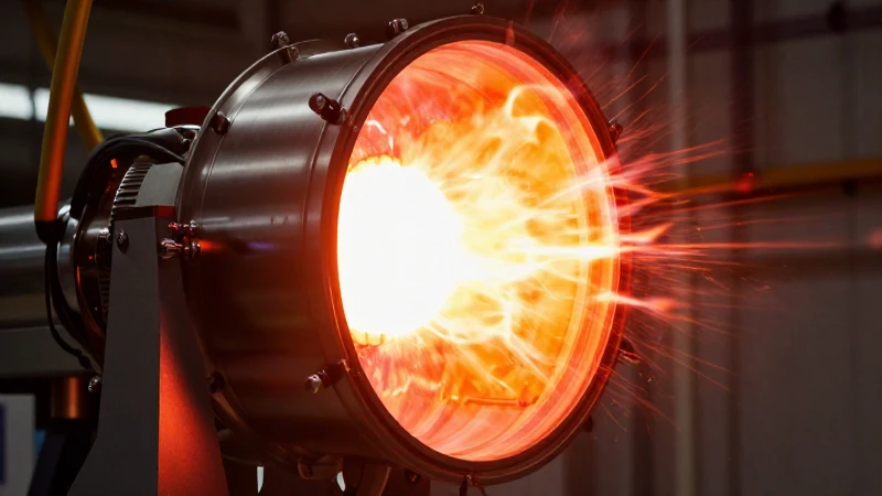 Plasma brillante en reactor tokamak fusionado
