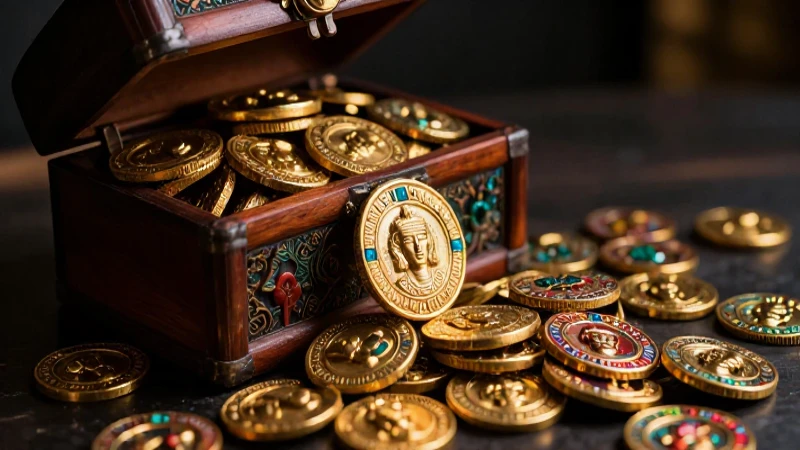 Oro azteca resplandece en una caja antigua