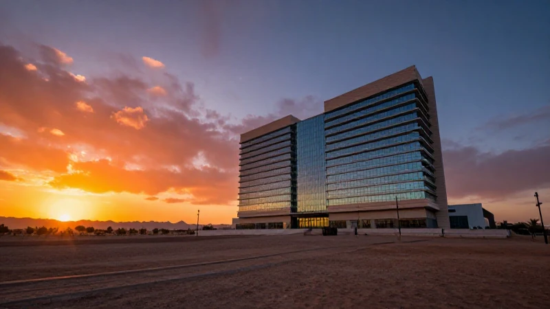 Paisaje desértico vibrante al atardecer cinematográfico