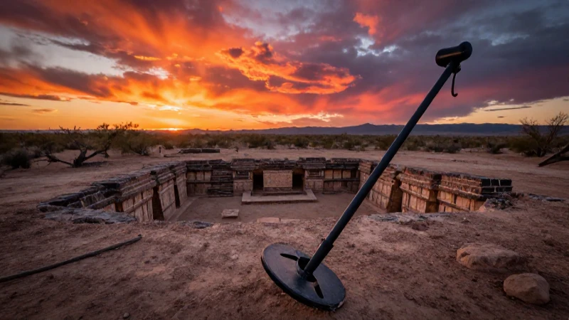 Ruinas aztecas emergen en el desierto mexicano