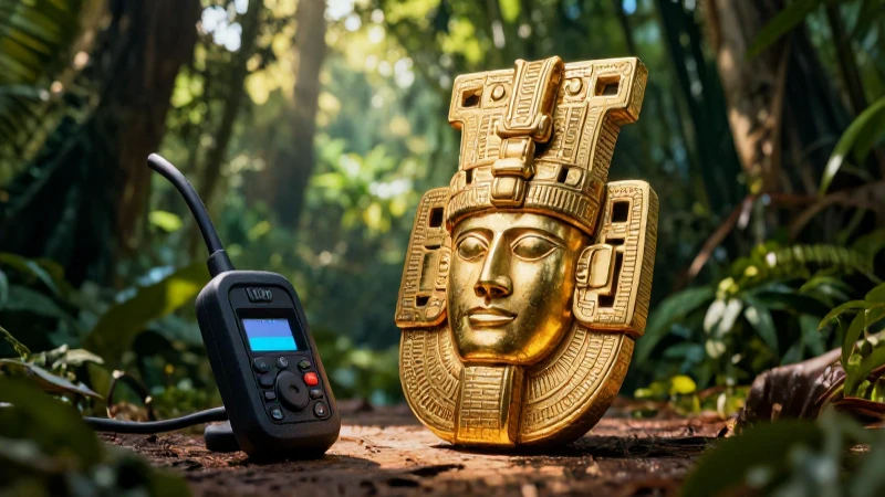 Tesoro azteca brilla en la jungla