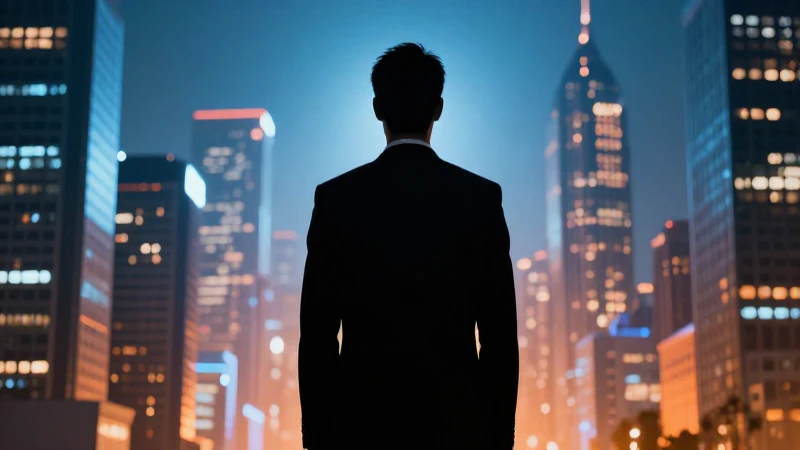 Foto cinematográfica muestra al CEO en silueta