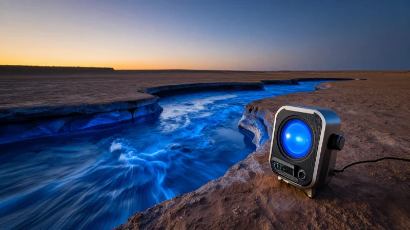 Detecta agua subterránea con iluminación dramática