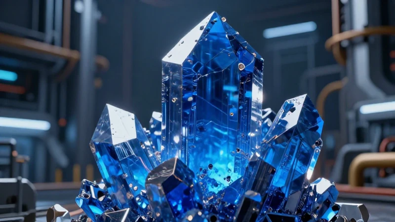 Cristal cobalto: imagen futurista, realista y dramática