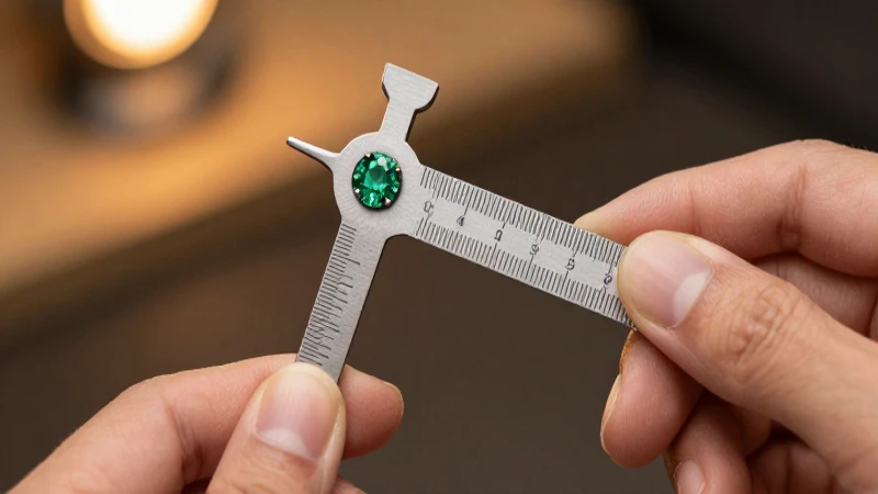 Anillo medido profesionalmente con luz cálida