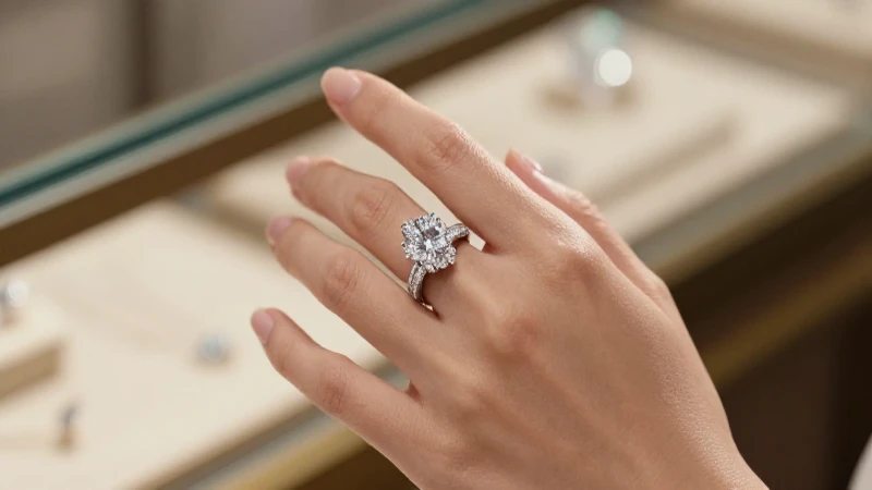 Anillo brillante en mano, luz dorada cinematográfica