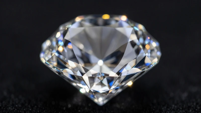 Diamante brillante, fotografía hiperrealista y elegante