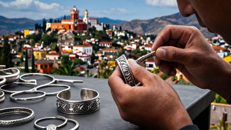 Joyería de plata Taxco en imagen impactante
