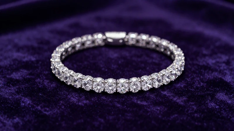 Pulsera de diamantes, lujo y elegancia