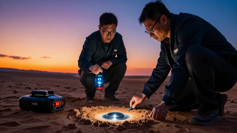 Arqueólogos investigan anomalías metálicas en el desierto