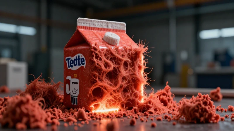 Tetra Pak Mexico: La minería detrás de los envases Tetra Pak 5 Fibra celulósica vibrante destacada con luz intensa