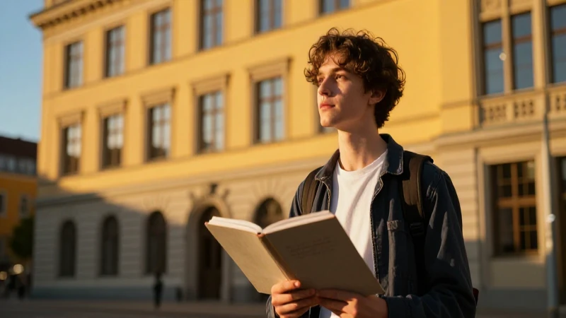 Estudiante en Alemania, fotografía vibrante y dramática