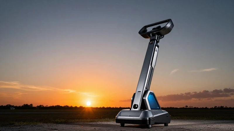 Atardecer futurista en Florida con tecnología avanzada
