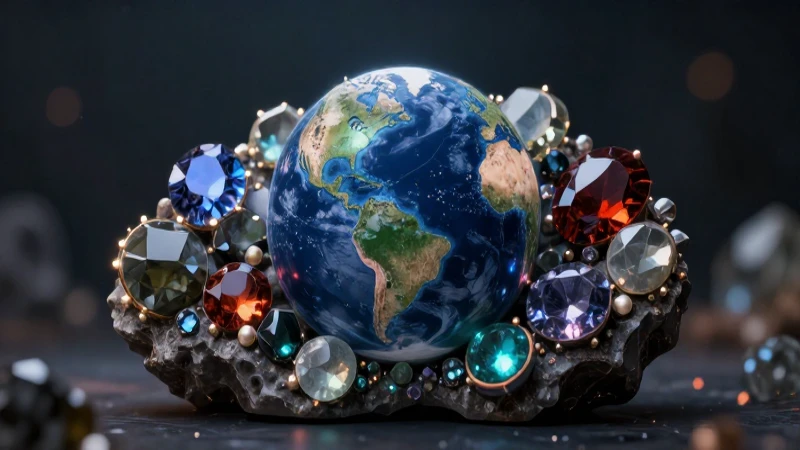 Imagen impactante: joyas y sombras dramáticas
