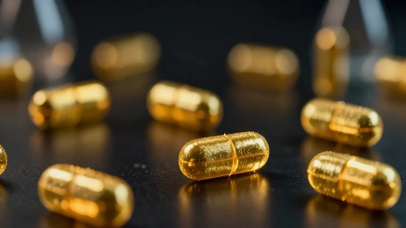 Tiosulfato Sódico de Oro: Usos, Beneficios y Aplicaciones 4 Nanopartículas doradas brillantes en fondo oscuro