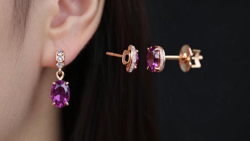Cuáles son los tipos de cierres de pendientes en Joyería Sánchez 2 Joyería dorada resalta gemas con bello bokeh