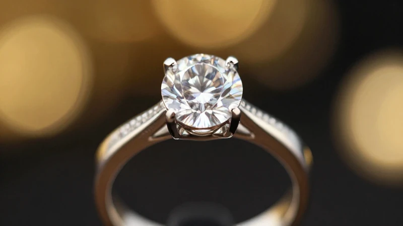 Qué tipos de anillos de compromiso hay en Detectando.com 4 Anillos brillantes en oro, fotografía impactante