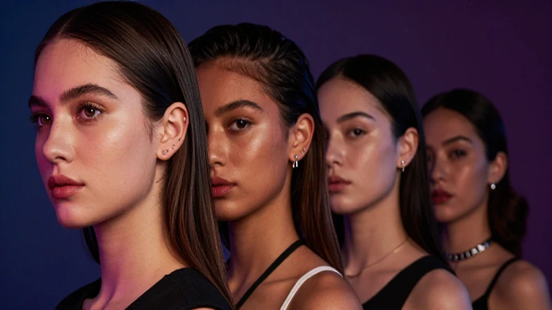 Cuál es el ranking de dolor de piercings en la oreja 4 Retrato vibrante, estilizado y llamativo