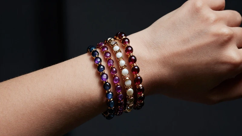 Pulseras elegantes resaltan lujo y estilo