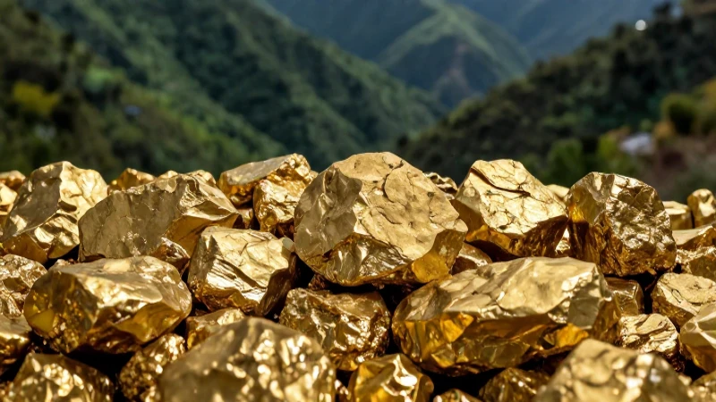 Oro brillante en montañas guerrerenses cautiva