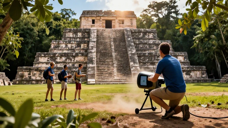 Buscadores descubren ruinas en la selva mexicana