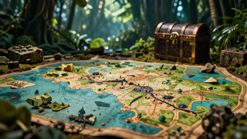 Mapa antiguo revela ruinas con tesoro