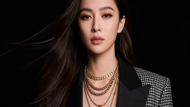 Cuáles son las 5 tendencias más calientes en collares de capas 2 Retrato elegante de mujer con collares lujosos