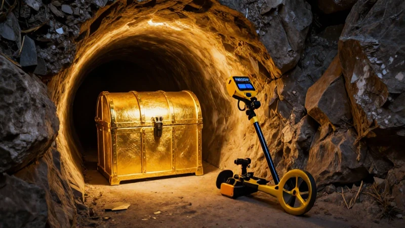 Detectores, tesoro brillante en túnel oscuro