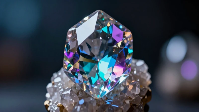Nuevo mineral brillante, similar al diamante, hallado