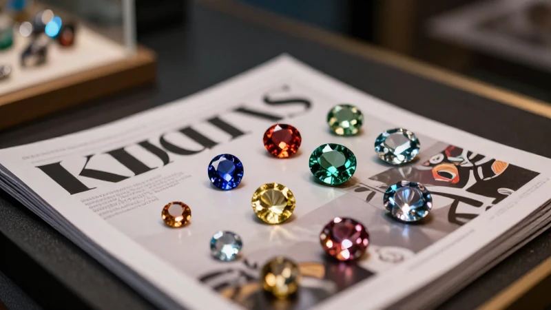 Joyas resplandecientes en una presentación elegante