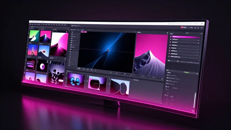 Renderizado vibrante y futurista en alta calidad