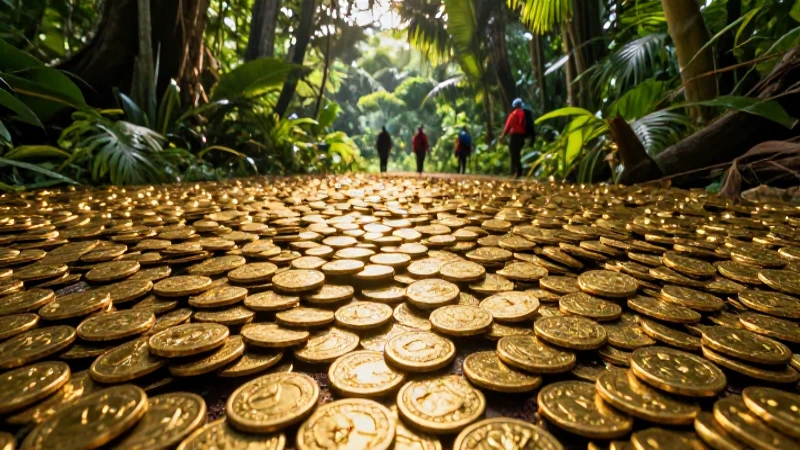 VLF Treasure Detector: Encuentra Oro y Tesoros Perdidos 5 Tesoros antiguos resplandecen en abundante jungla