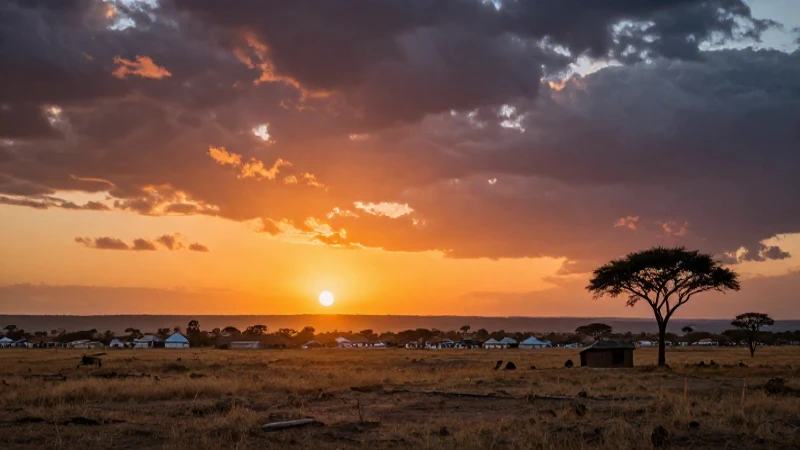 Wasser suchen: Geräte zur Wasserdetektion und Brunnenbau 3 Atardecer vibrante resalta un pueblo lejano