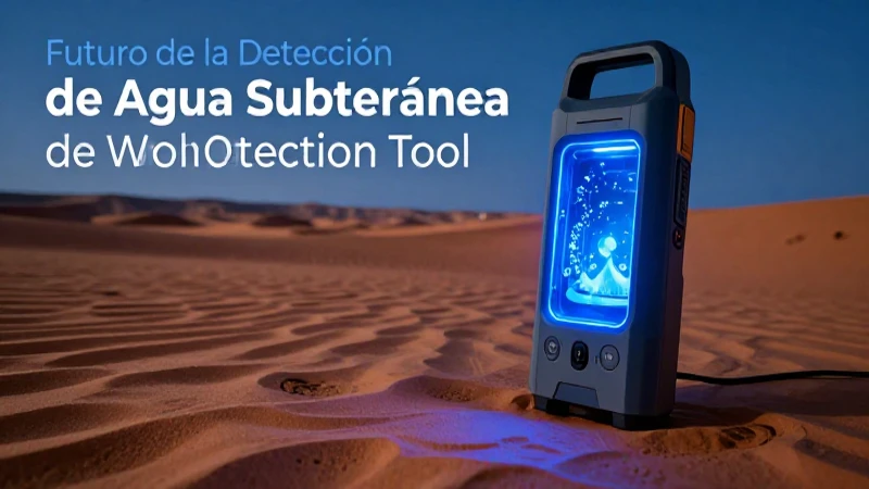 Localiza agua subterránea eficientemente con precisión