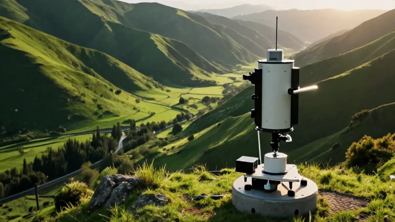 Paisaje exuberante, moderno y llamativo al atardecer