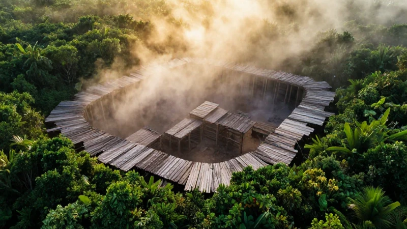 Imagen aérea impactante de excavación en Oak Island