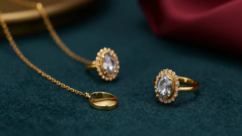 Joyería dorada elegante y lujosa