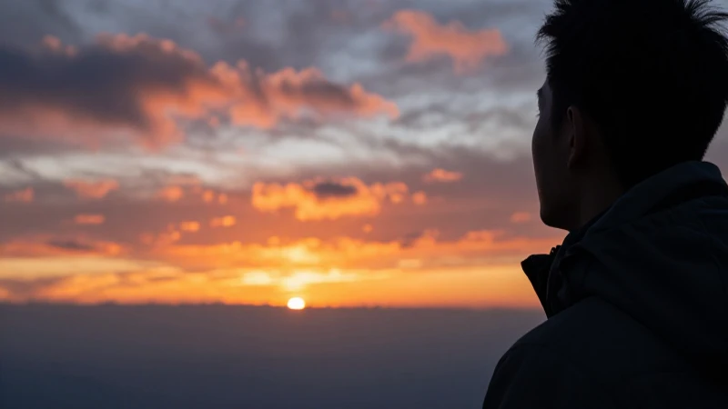 Amanecer dramático, vista profesionalmente fotografiada