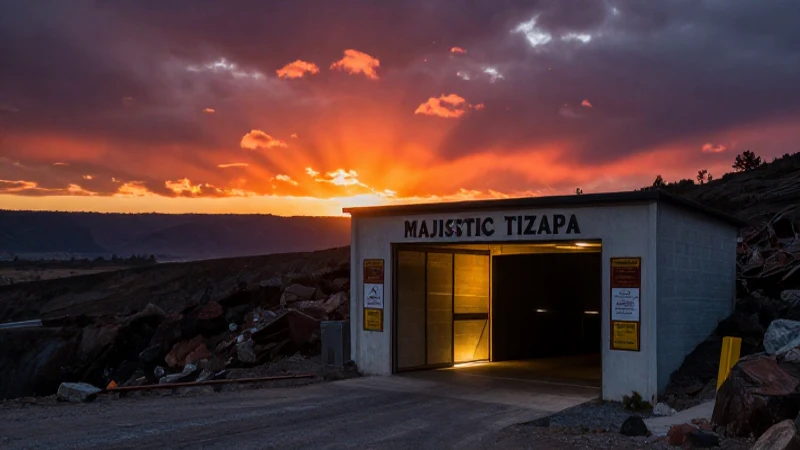 Exploran los diputados de Zacazonapan la mina Tizapa 5 Atardecer dramático ilumina la entrada minera