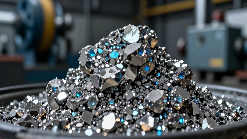 Zinc metálico: detalles vibrantes e industriales